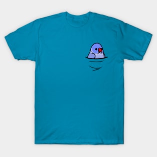 Too Many Birds! Pocket Violet Indian Ringneck T-Shirt